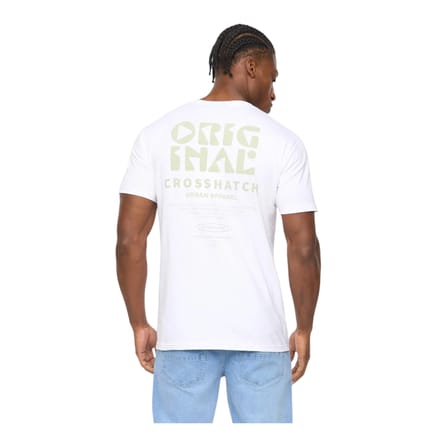 Crosshatch Heren Wellmoores T-Shirt (Wit)
