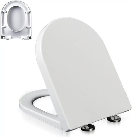 Toiletbril - Zitting - Badkamer Upgrade - Softclose & Quick Release - 36 x 45 cm - Wit