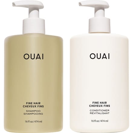 OUAI Fine Shampoo and Conditioner Jumbo Set