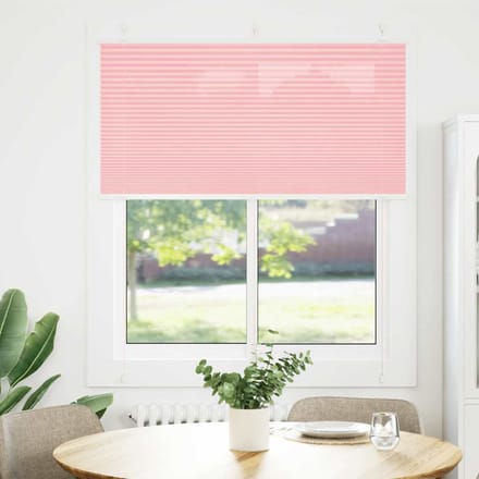 vidaXL - Plissé - rolgordijn - 115x100cm - stofbreedte - 114,4cm - polyester - roze