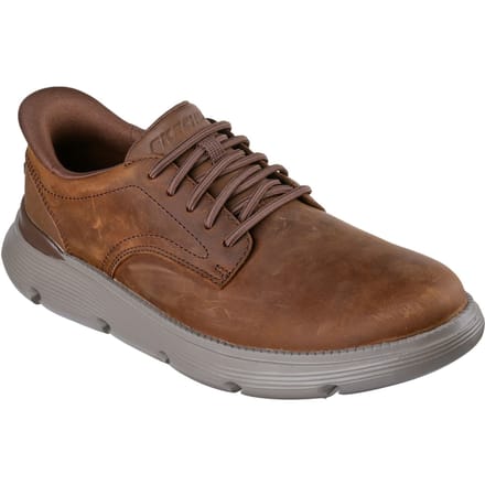 Skechers Instappers Garza Leren Sneakers, Bruin