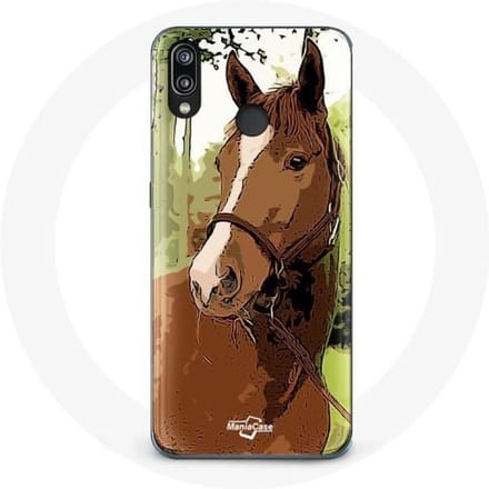 Coque pour Huawei P20 Lite - Quarter Horse - Marron - Souple - Mixte - Protection marron