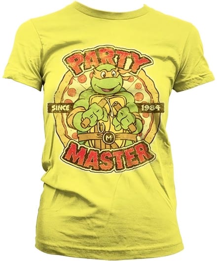 Teenage Mutant Ninja Turtles Dames Tshirt -M- Party Master Since 1984 Geel