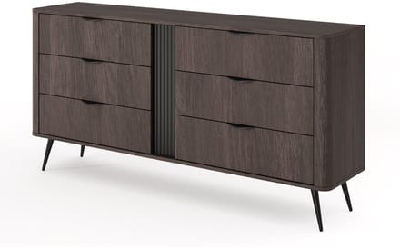 Selsey Veris - Commode met zes lades, Dunin eiken, 163 cm