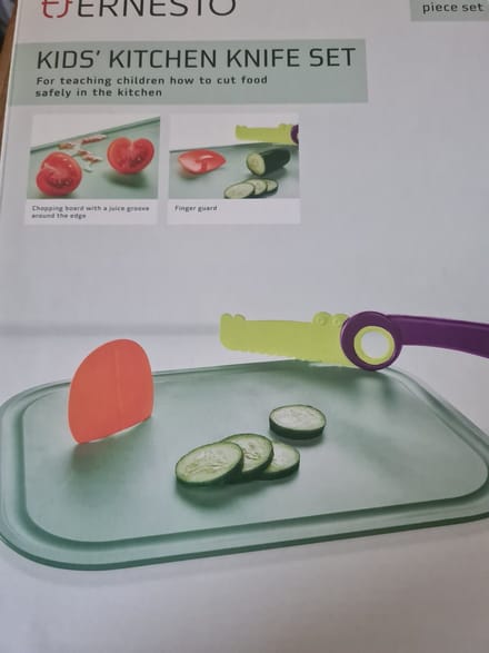 Ernesto kids Keuken messen set groen