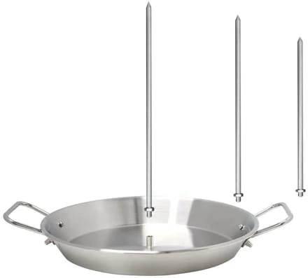 RVS Verticale Grillrek met 3 Vervangbare Spikes – Shaslickmaker voor Sappig Vlees, Oven & BBQ