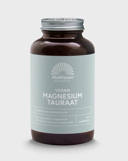 Mattisson - Magnesium Tauraat met Vitamine B6 - Vegan Voedingssupplement - 120 Capsules