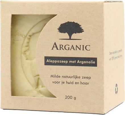 Aleppo Zeep met Verzorgende Arganolie - 200 gram