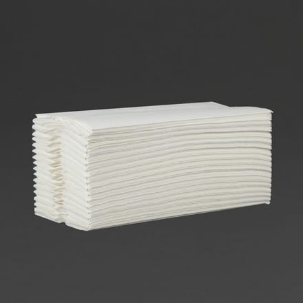 Jantex C vouw papieren handdoeken wit 2 laags (2295 vellen)