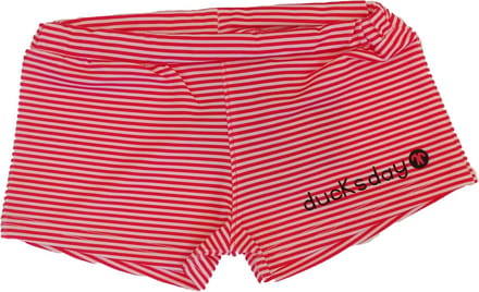 Ducksday - zwembroek - trunk - short -Rode  streep  - 10 jaar - UV beschermend - meisje