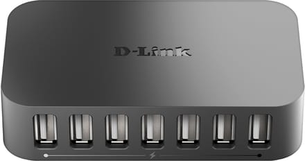 D-Link DUB-H7 USB 2.0 Type-B 480 Mbit/s Zwart
