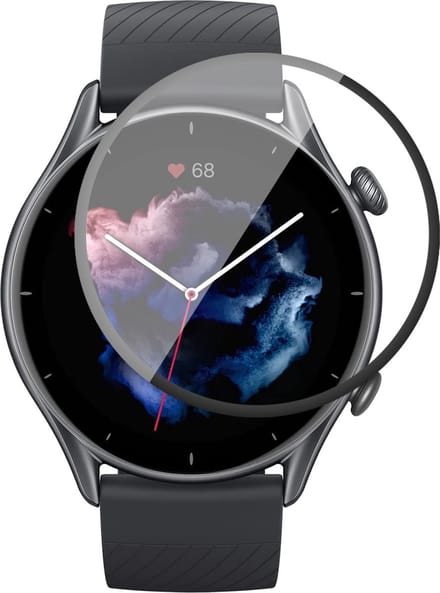 Screenprotector geschikt voor Amazfit GTR 3 / GTR 3 Pro - PET Glasfolie Full Screen Protector