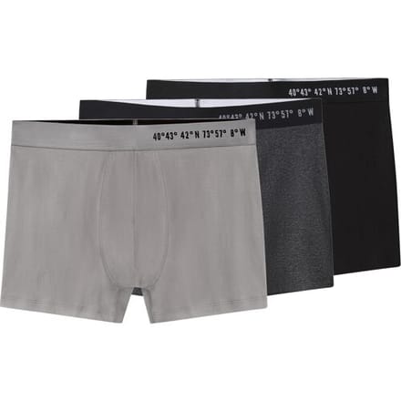 ESMARA MEN Set van 3 heren boxers (Zwart/grijs, S)