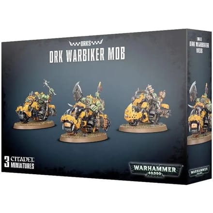Beeldje Games Workshop Warhammer 40k - Orks Warbiker Mob