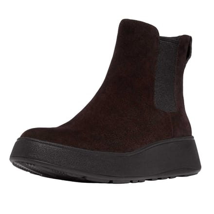 Fit Flop Dames/Dames F-Mode Suede Flatform Chelsea Laarzen (Bruin)