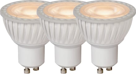 Lucide MR16 - Led lamp - Ø 5 cm - LED Dimbaar - GU10 (MR16) - 3x5W 3000K - Wit - Set van 3