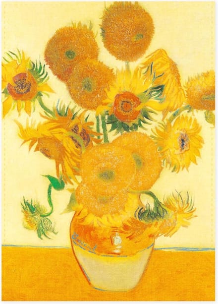 Theedoek Van Gogh Zonnebloemen 50 x 70 cm