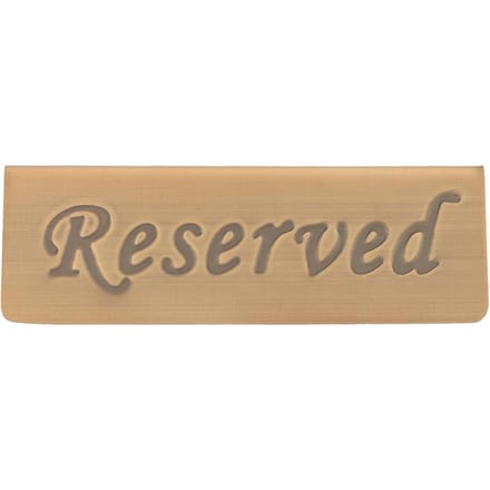 Reserveringsbord Antiek Brons Roestvrij Staal Engels Gereserveerde Plaats Bord Mededelingenbord gray