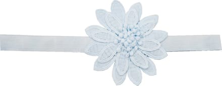 Haarsoires Haarband met Gehaakte Bloem - Lichtblauw