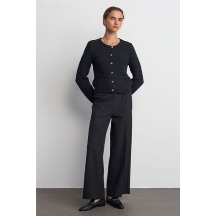 Wijde Crepe Broek Met Touwtje Taille