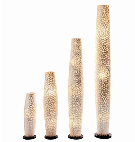 Vloerlamp Design woonkamer slaapkamer apollo turtle white capiz parelmoer schelp 200 cm
