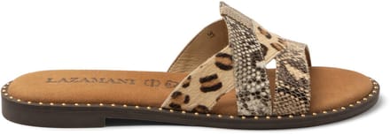 Lazamani - Suze Dames Slippers Beige - Maat 42