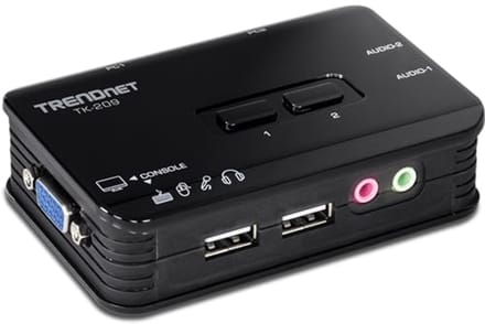 KVM Switch Kit 2-Port VGA USB met Audio