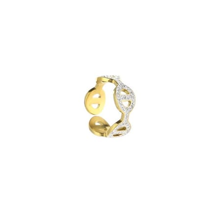 Bijoutheek Ring goodlife white stones goud JE13813