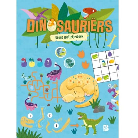 Groot Spelletjesboek Dinosauriërs Educatieve boeken (spelletjes en raadsels)