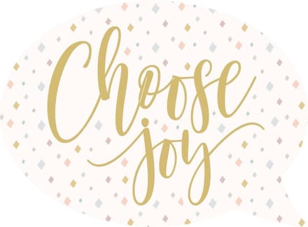 Decoratief Beeld - Tabletop Decor Choose Joy Speech Bubble - Hout - 316europe - Wit
