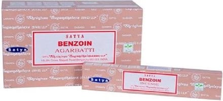 Satya - benzoin - wierook - benzoe - doos van 12 stuks