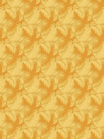 Decopatch papier Palmbladeren oranje/geel