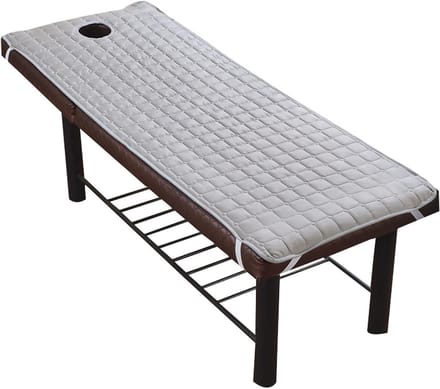 Bedekking voor Beauty Massage en SPA Behandelingen met Ademholgaatje - Polyester, Elastisch, 190x70cm - Grijs