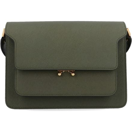 Marni Sac Trunk Moyen Vert Forêt Sacs Femme SBMPN09NO1-LV520-ZV55N Basic Set (Bag+Dust Bag) gray