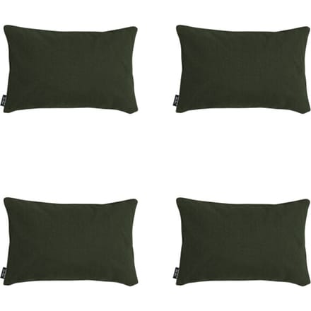 Madison - Sierkussen Green canvas eco+ - Ca. 30x50 cm - Set van 4
