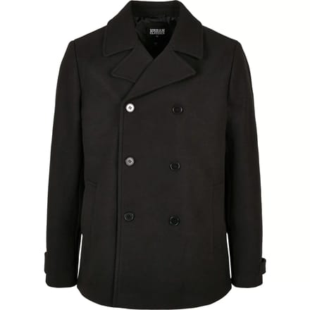 Urban Classics - Classic Pea Jas - 2XL - Zwart