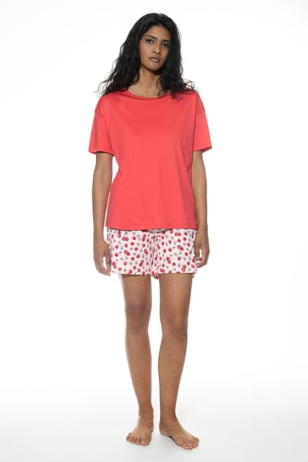 Korte pyjama Serie Cherry Rush Bonbon Pink