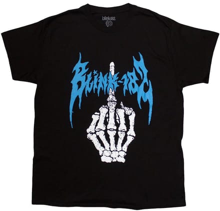Blink-182 - Middle Finger Heren T-shirt - M - Zwart