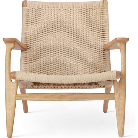 Carl Hansen & Søn - CH25 Fauteuil - Vlecht natuur - eiken geolied - beige