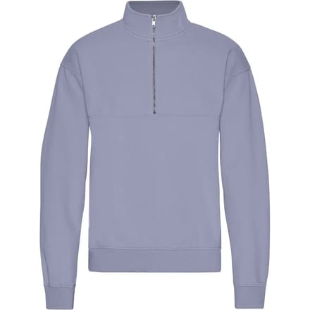 1/4 rits sweater Colorful Standard Organic Purple Jade
