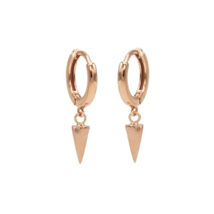 Karma hinged hoops symbool round cone rosé gold M1923HIN