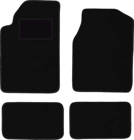 Zwarte velours vloermatten voor: Chrysler 300M sedan (1998-2004)