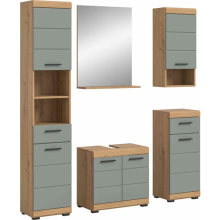 Scout badkamercombinatie salie MDF TZ Artisan eiken NB - 34x164x191cm