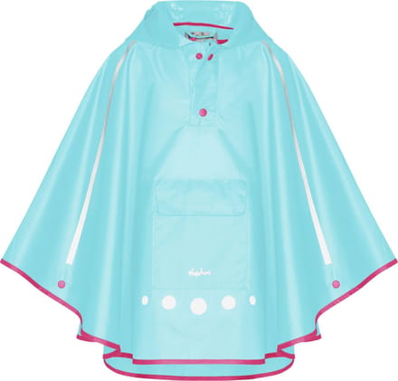 Playshoes - Regenponcho voor kinderen - Opvouwbaar - Turquoise - maat L