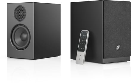Audio Pro A28 W Smart Multiroom Actieve Boekenplank Luidsprekers - Audio Pro Multiroom (Linkplay) - Ruimtecorrectie - 2x75W Speakers - Zwart