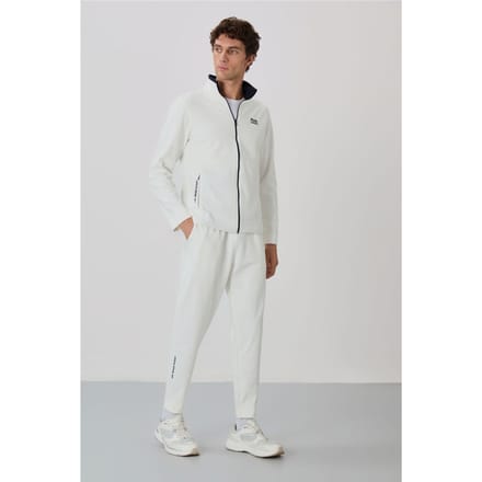 Heren Sweatshirt met Ritskraag en Broek Set