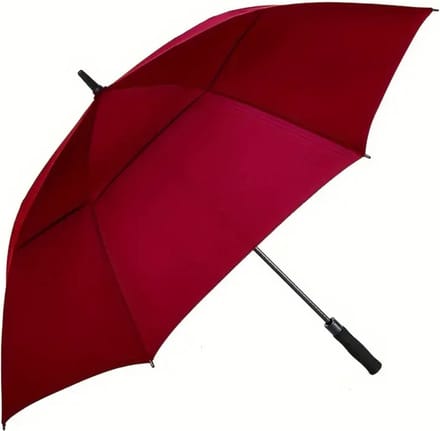 Livano Moderne Golf Paraplu - Stormparaplu - Opvouwbaar - Windproof - Stormproef - UV Bescherming - Umbrella - Draagbaar - Rood