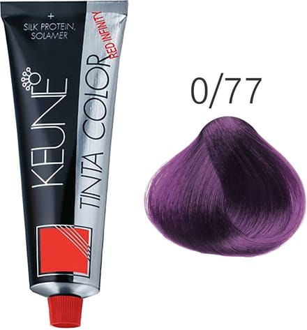 Keune, Tinta Color, Permanente Haarkleur, 0/77 Violet, 60 ml