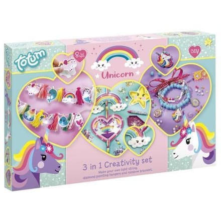 Totum Hobbydoos Unicorn, 3-in-1 set, Knutselen