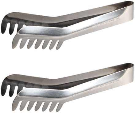 Set van 2 Spaghettitangens, keuken in Roestvrij staal 19 cm Fackelmann
